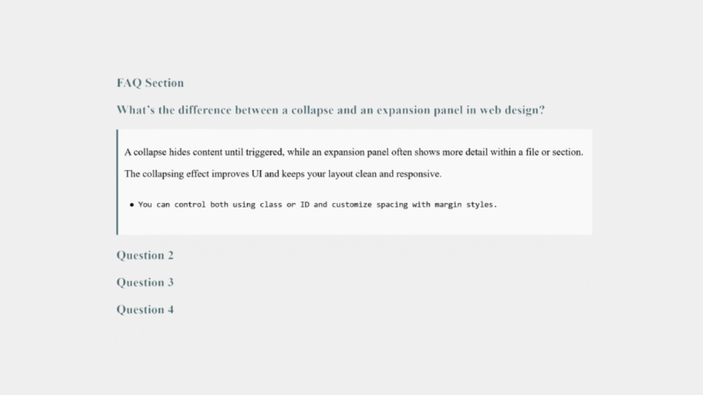Modern FAQ with Feature snippets image