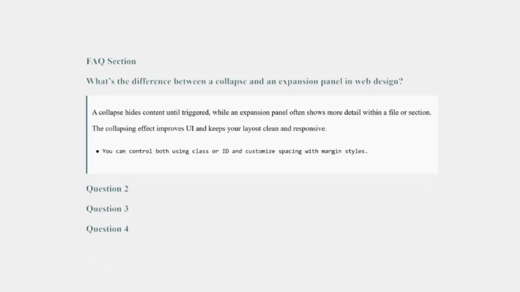 Modern FAQ with Feature snippets image