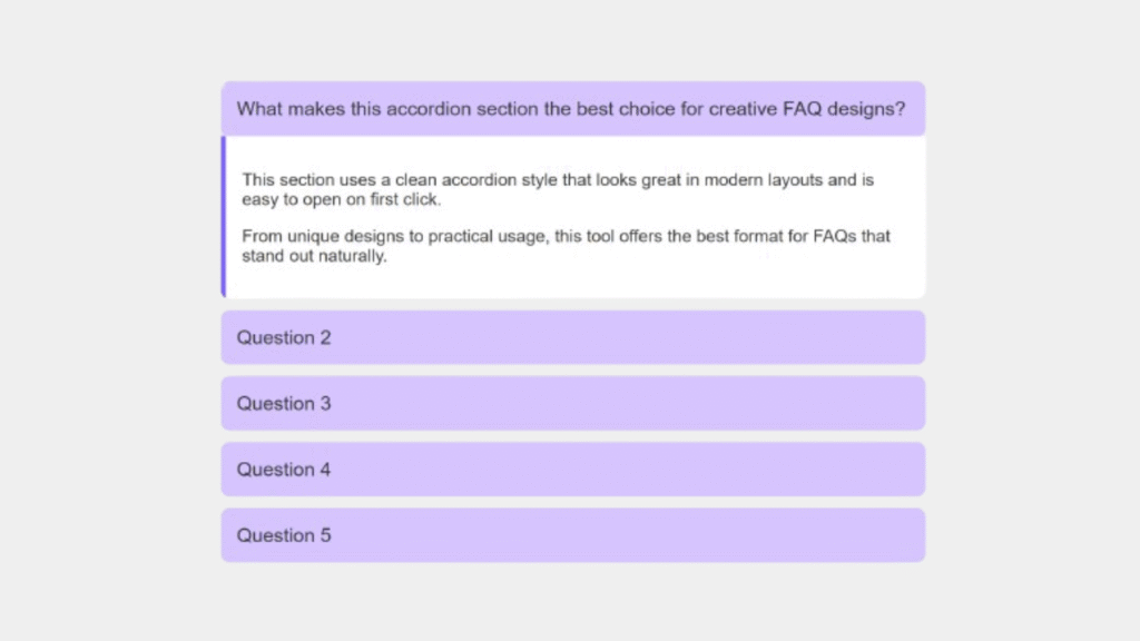 Modern Rounded Accordion image