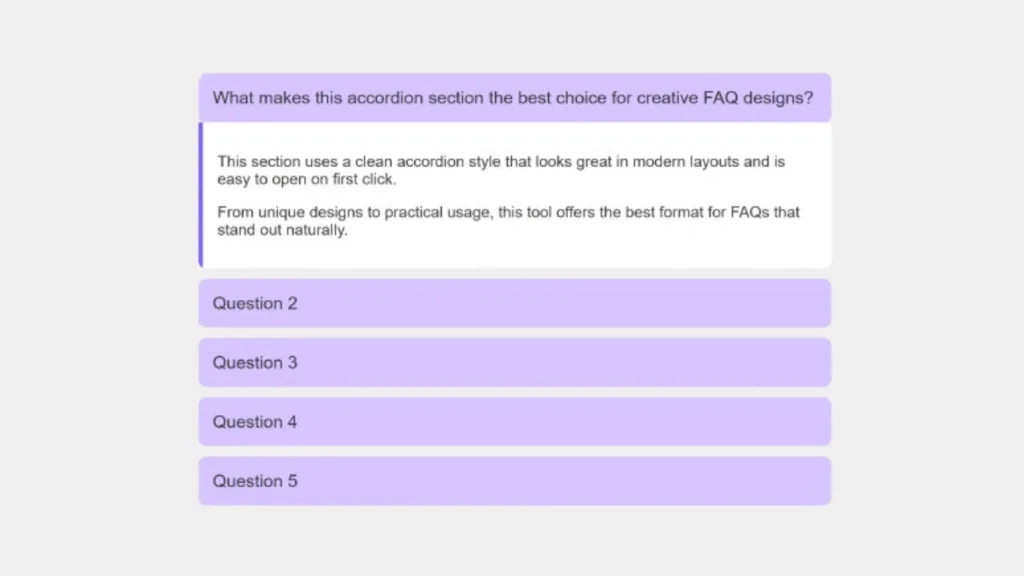 Modern Rounded Accordion image