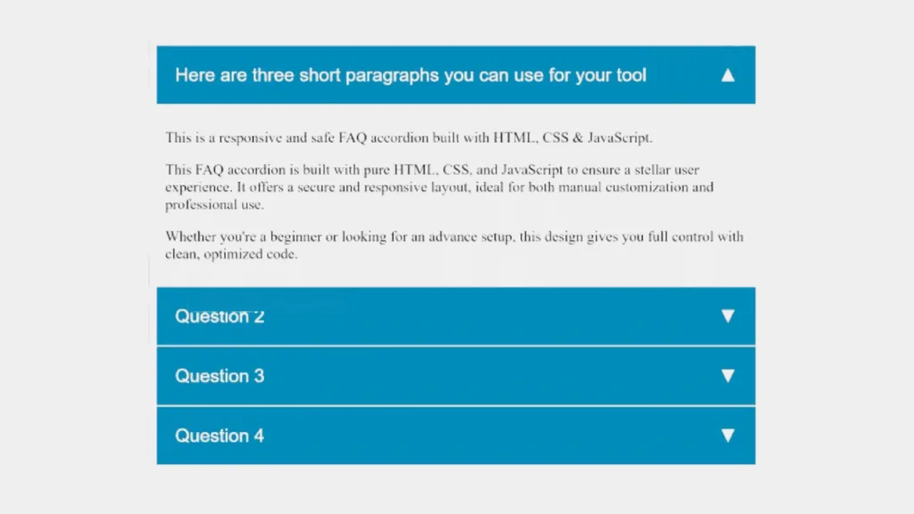Rectangular Shape FAQ with Arrow image