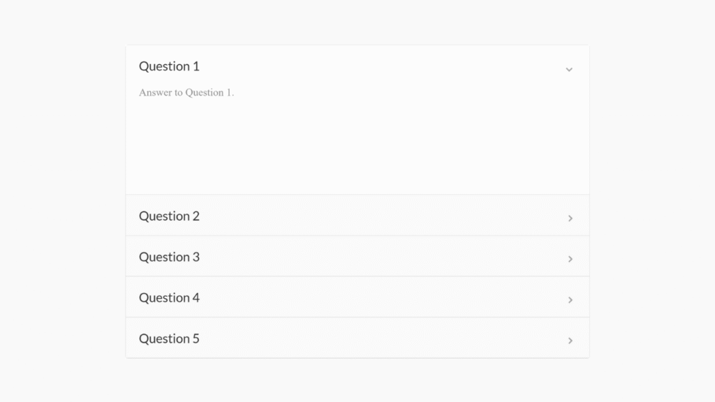 Smart FAQ with Smooth Transition image