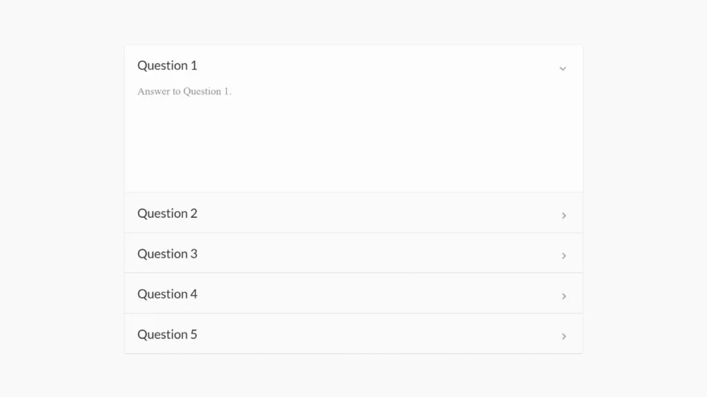 Smart FAQ with Smooth Transition image