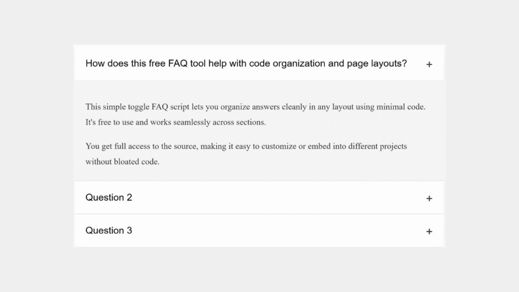 Stylish White FAQ image