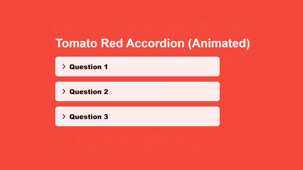 Tomato Red Accordion (Animated) image